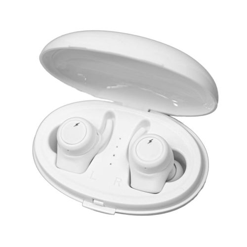 Auricular Moonki Earbuds Sound White Inalambrico Bluetooth Microfono Incorporado Alcance 10M-(MA-TWS66 White)-93193