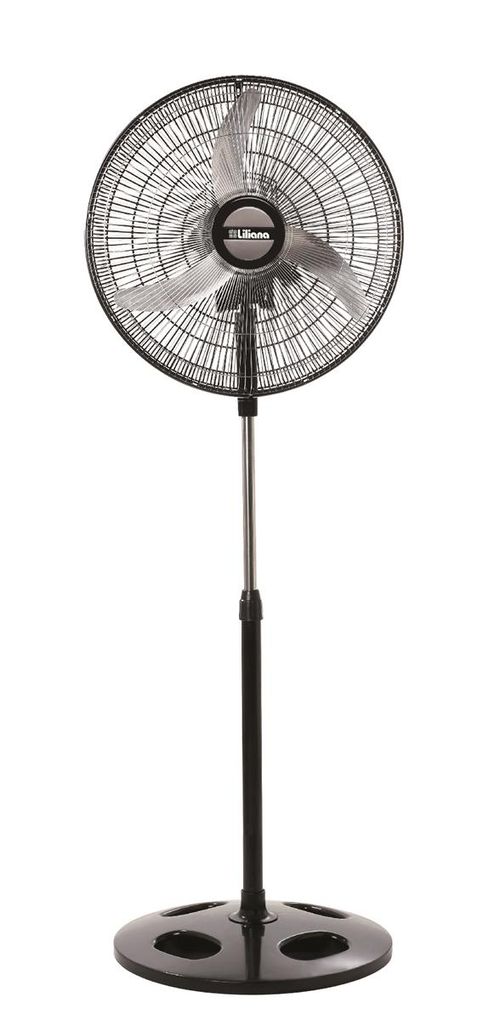 Ventilador de pie LILIANA 20 Parrilla Metalica Negra-Aspas Metalicas-Cabezal Orbital-Repeler-(VPM2016)-82466