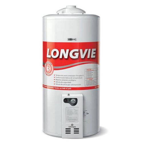 Termotanque LONGVIE Multigas p/colgar, 75 lts-(T3075C)-6225