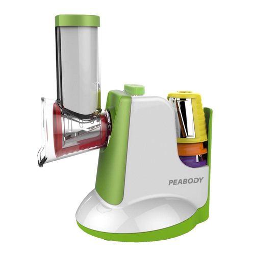 Rallador Eléctrico Peabody Verde 150W. Apto para cortar y rallar alimentos-(PE-SM326V)-94735