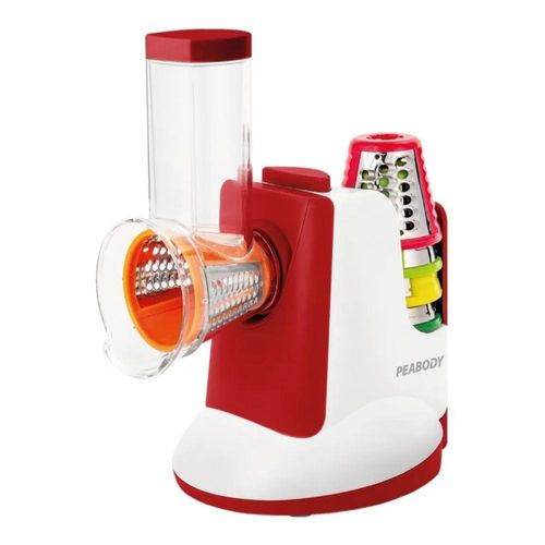 Rallador Electrico PEABODY Rojo 150W. Apto para cortar y rallar alimentos-(PE-SM326R)-94734