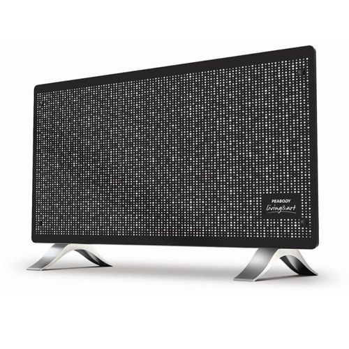 Vitroconvector PEABODY Plano 2000w Negro. Frente de Vidrio templado-(PE-VC20N )-94389