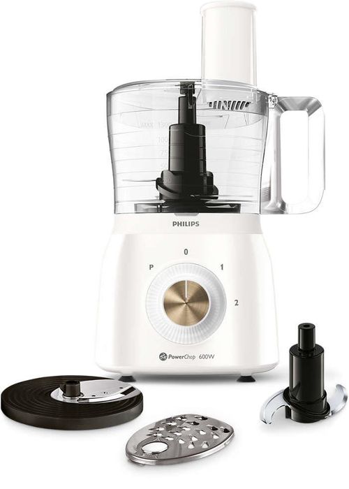 Multiprocesadora PHILIPS 600W 2 Velocidades + Pulsador-(HR7615/00)-96198