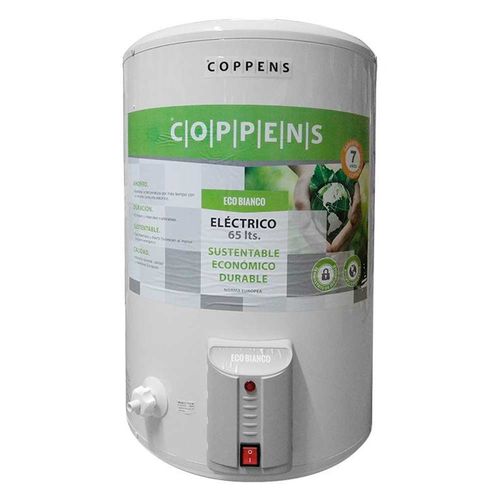 Termotanque Eléctrico COPPENS 65 Litros Blanco Colgar - 92161