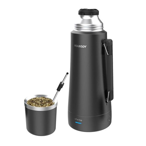Termo E-Termo PEABODY Negro 1lt 700W-Mate y bombilla incorporado-2 temperaturas-(PE-ET1000N)-96291
