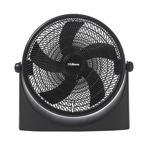 Turboventilador LILIANA 90W 5 aspas negras Base antideslizante-(VTF20P)-96302