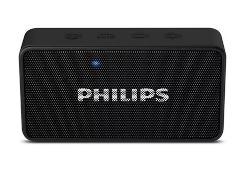 Parlante Bluetooth Portátil PHILIPS 3W Rms. Mic Incorporado. Radio FM. Alcance 10 Mts-(BT60BK/77)-94207