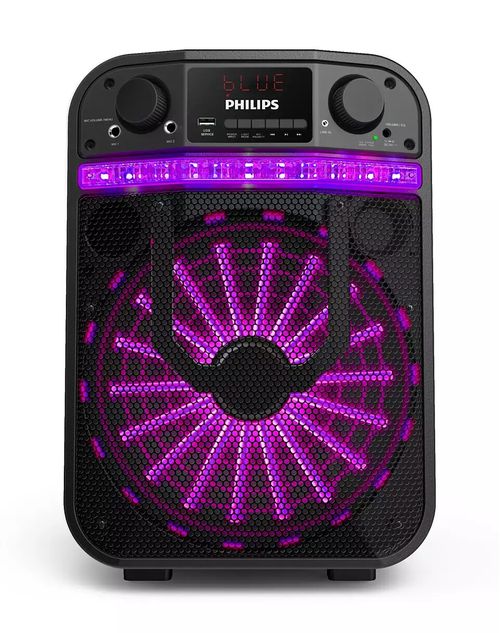 Parlante Bluetooth PHILIPS Party Speaker 10" 40W Rms. Bateria Recargable 7hs-(TAX2206/77)-96530