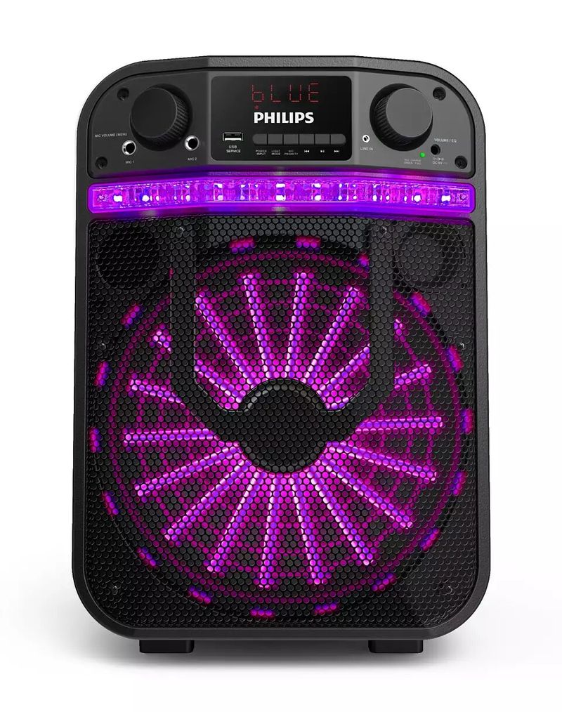 Parlante PHILIPS Party Speaker 100W Rms Bluetooth Carry On con Ruedas y  Manija-(TAX3305/77)-96111 - Previsora del Paraná