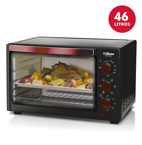 Horno Electrico LILIANA 46Lts Chefcook 2200W Timer Programable-(AO146)-98093