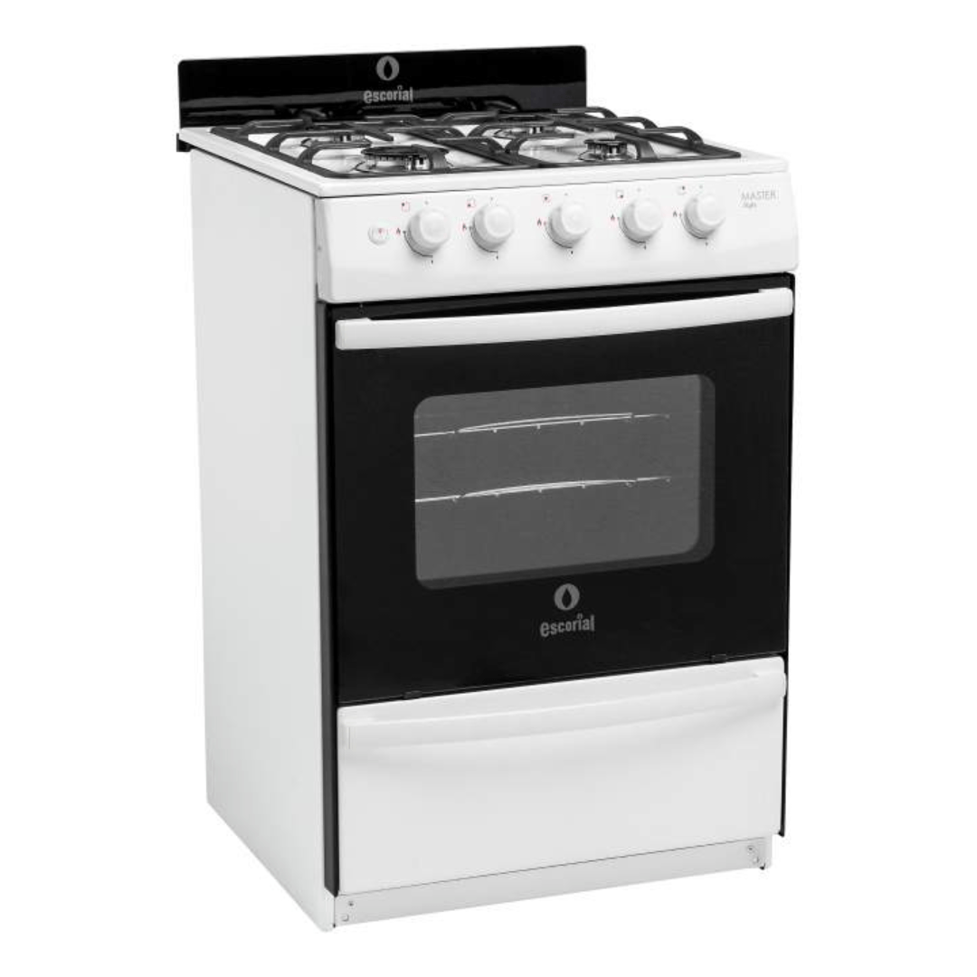Cocina ESCORIAL 56cm Master Style Blanca Multigas-(STYLE BLANCA)-97682 ...