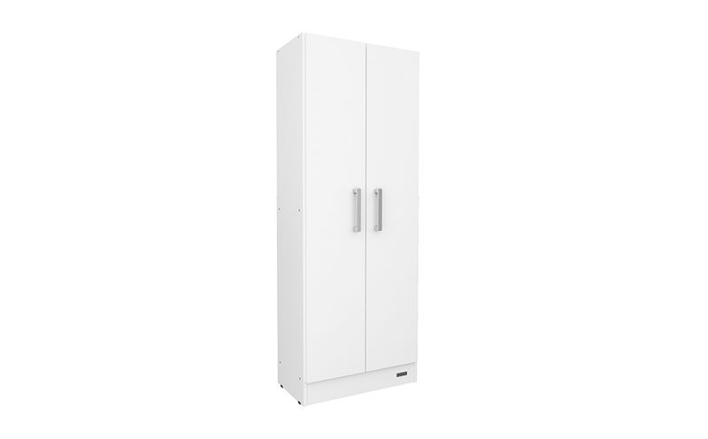 Despensero Multiuso Mueble De Cocina 1.80 Mts. Mosconi Carvalho Mezzo  frente Blanco