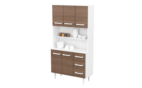 APARADOR DE COCINA MOSCONI (TRIPLO KIT)-BLANCO F/CARV. MEZZO-(10174)-98656