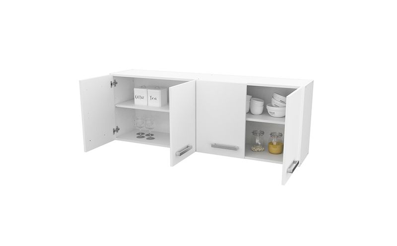 Mueble Porta Microondas Mosconi Color Blanco