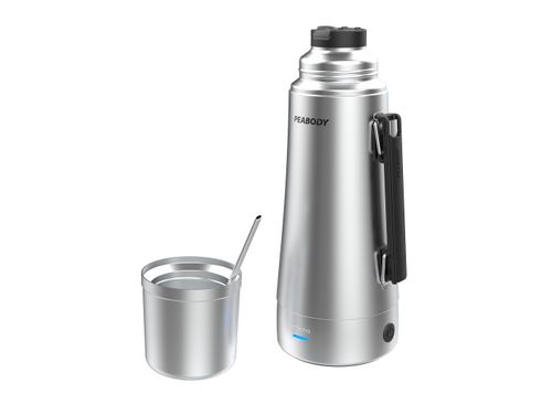 Termo E-Termo PEABODY Silver 1lt 700W-850W Mate y bombilla incorporado-2 temperaturas-(PE-ETA1001S)-98743