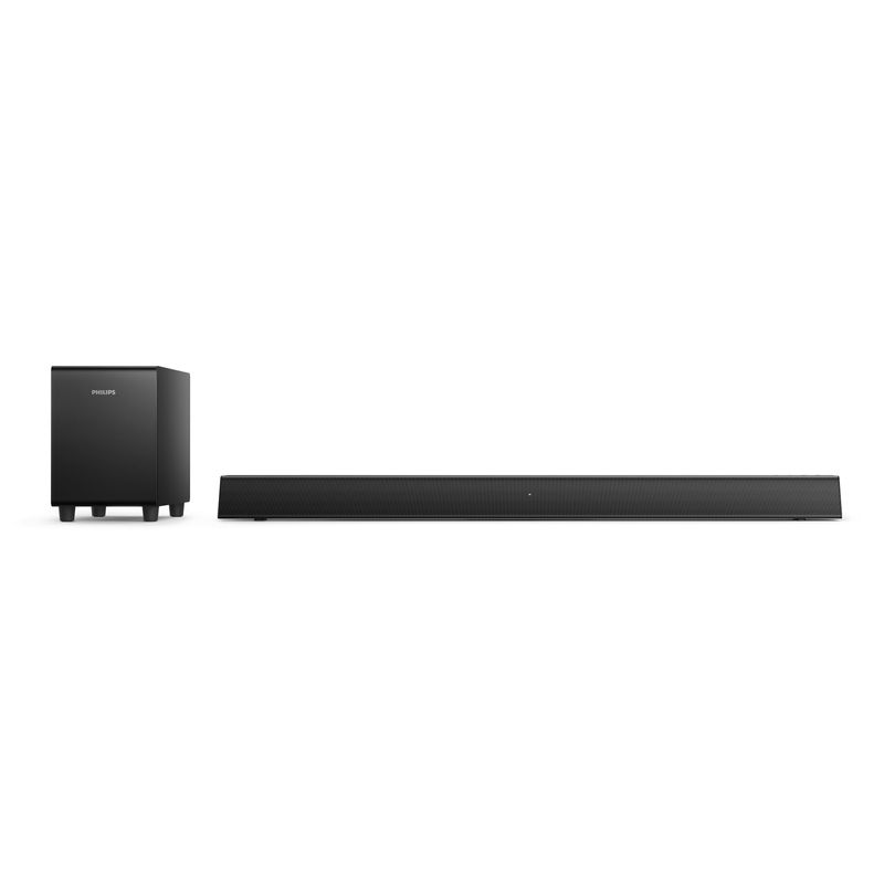 Barra de sonido de 2.1 canales con potente subwoofer inalámbrico y