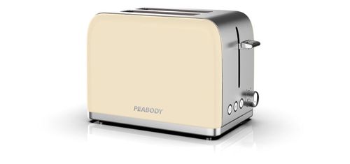 Tostadora 2 Ranuras PEABODY Extragrandes Marfil -Revestimiento Acero Inox - (PE-T387I)-97519