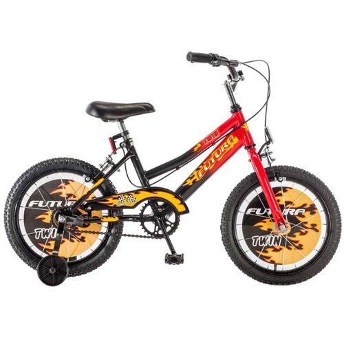 Bicicleta Rodado 16 FUTURA (4050) BMX Twin Oversize Niño con Rueditas-97930