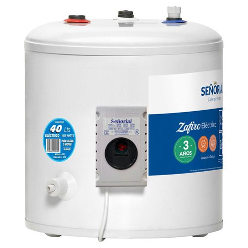 Termotanque Eléctrico SEÑORIAL 40Lts TESZ-40 de Colgar Conexion Superior-(330004)-996663