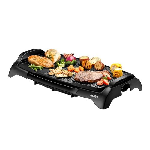 Parrilla Grill Eléctrica ATMA 5 Niveles de Temperatura Sin Tapa Recolector de Grasa Antiadherente-(PG4731P)-996447