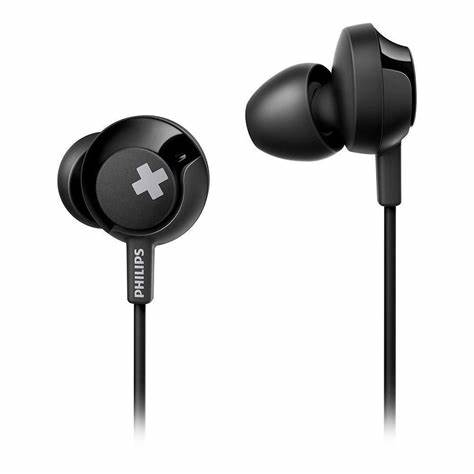 Auricular PHILIPS In Ear Negro Microfono Incorporado-(SHE4305BK/00)-91404