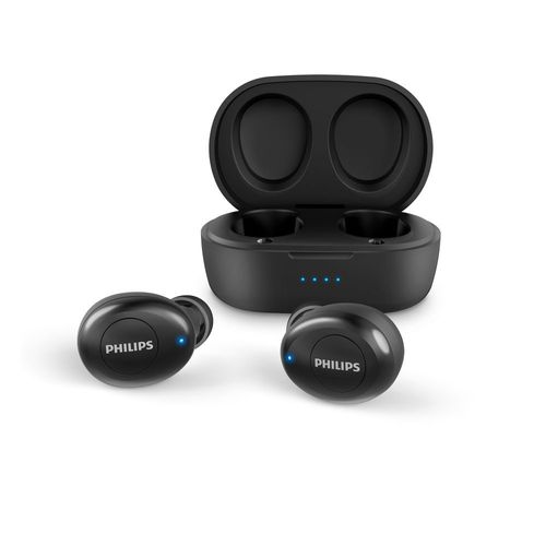Auricular True Wireless PHILIPS 4hs Autonomia Resistente a Salpicaduras y Transpiracion-(TAT2205BK/00)-92914