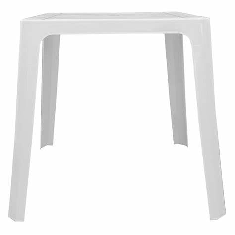 Mesa Intima Apilable GARDEN LIFE Cuadrada 70x70cm Plastico Blanco - (F402500) - 2116