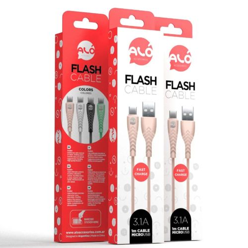 Cable ALO Flash Micro Blanco - 996558