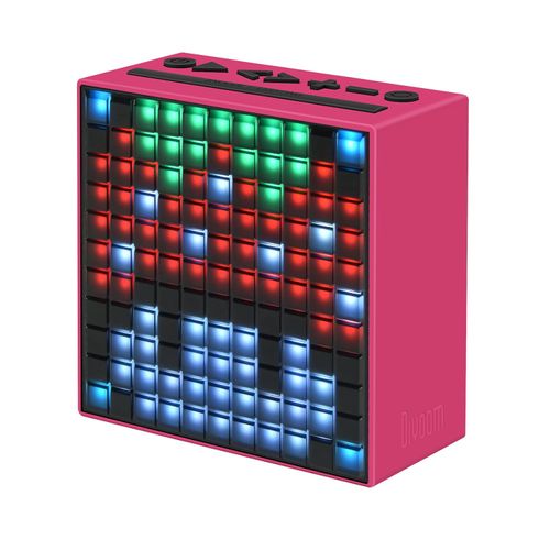 Parlante DIVOOM Bluetooth Mini Rojo Timebox con Luces Led - (32307) - 86695