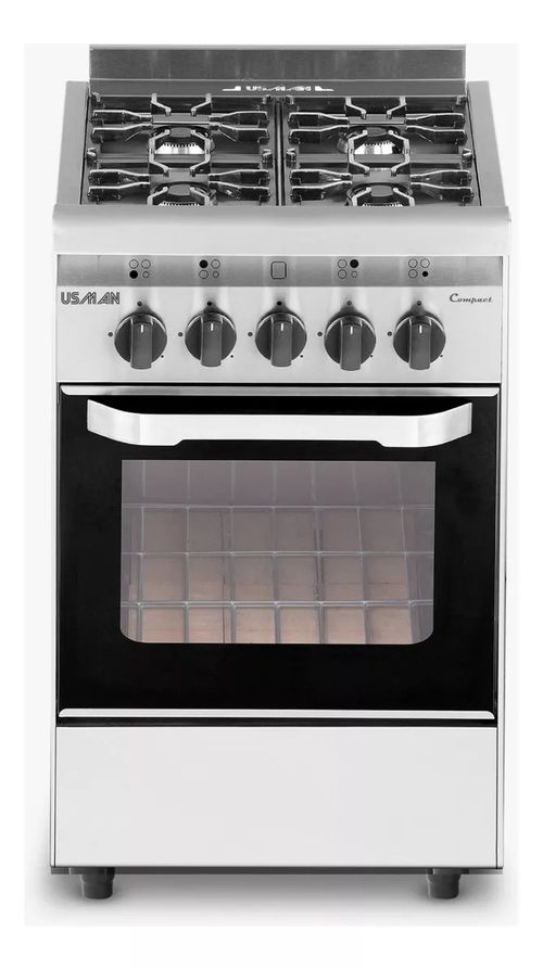 Cocina USMAN 52cm Win Compact 4 Hornallas Puerta Horno Vidrio - (4777) - 998082