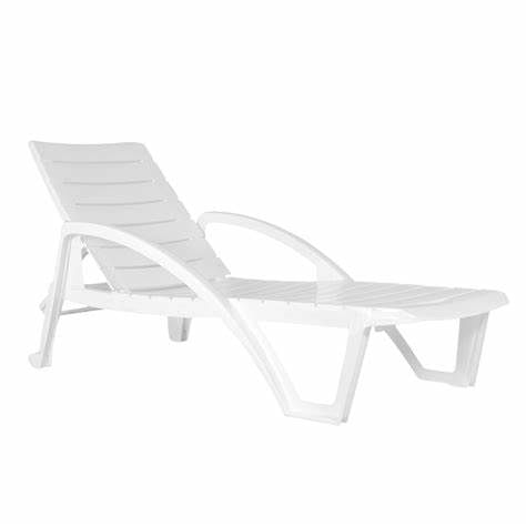 REPOSERA MACEIO GARDEN LIFE APILABLE 5 POSICIONES C/RUEDAS PLASTICO BLANCO - (F755000) - 2520