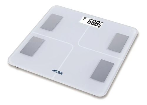 Balanza de Baño ASPEN Digital de Vidrio Con analizador Corporal hasta 180kg - (BP-300i - iFitness) - 998260