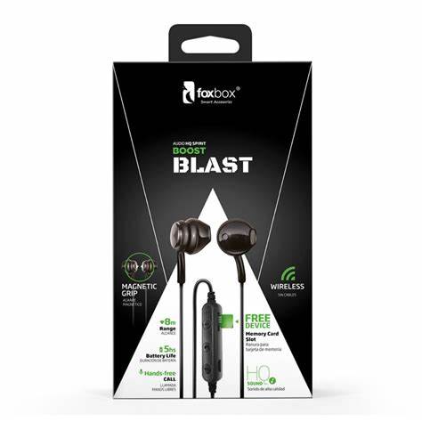 Auricular FOXBOX Inalambrico Blast Negro - (5765) - 996364