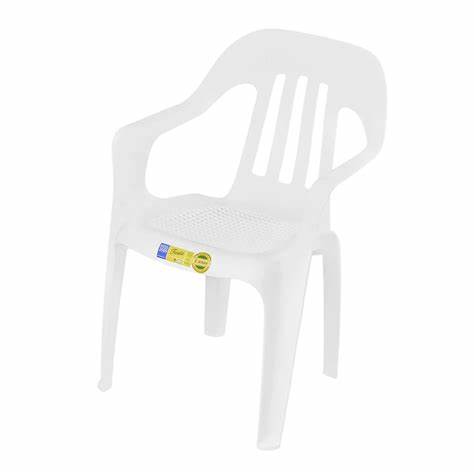 Silla VOSS 2000 Fiesta Blanca Rejillada Respaldo Liston - (SIFBRL) - 998343