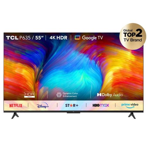 Smart tv 55" TCL Ultra HD QLED 4k Google tv - (L55P635-F) - 998363