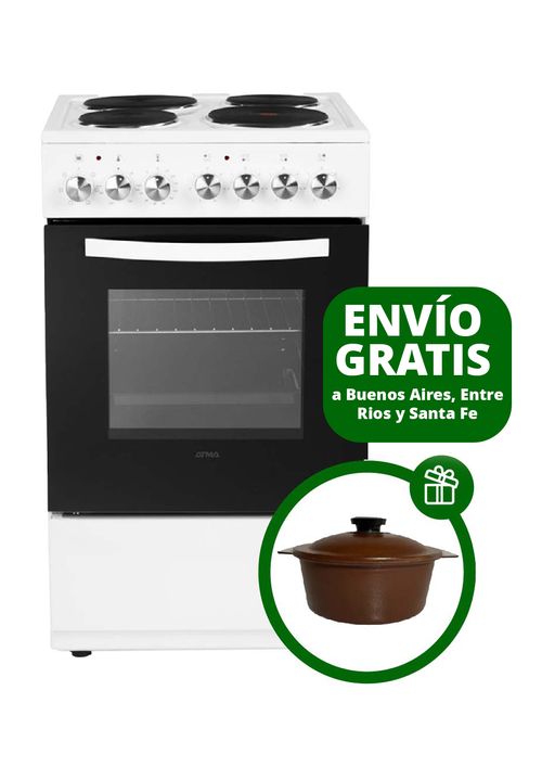 Cocina Eléctrica ATMA 60cm Blanca - (CCH062B) - 96604