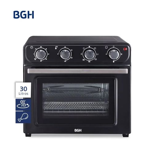 Horno Electrico BGH 30Lts con Freidora de Aire Spiedo Negro - (BHE30FN24T) - 998834