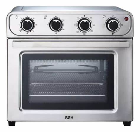 Horno Eléctrico BGH 30Lts con Freidora de Aire Spiedo Inox - (BHE30FX24T) - 998835