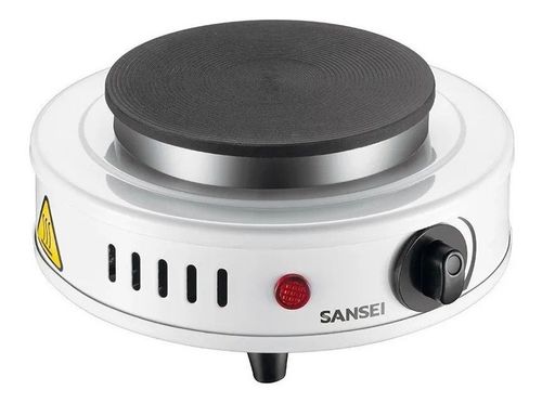 Anafe Eléctrico SANSEI Individual 500W Regulador de Temperatura - (ANSN1MWN) - 996465