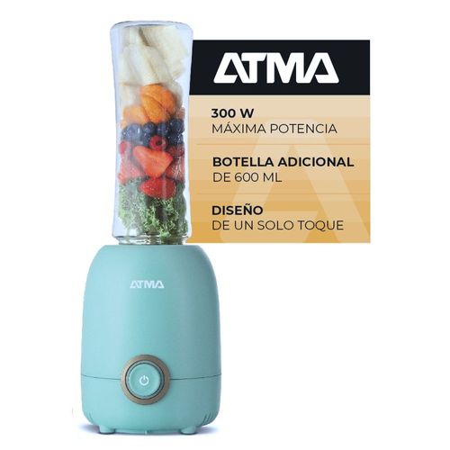 Licuadora de Vaso ATMA Personal Azul con Vaso transportable adicional - (LP8445BAP) - 997003