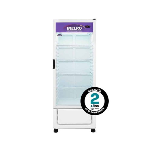 Exhibidora Vertical INELRO 355Lts Blanca Indicador de Temperatura (MT14) - 996155