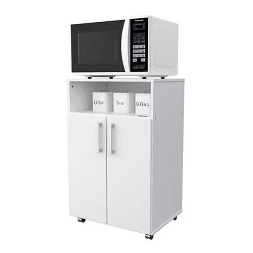 MUEBLE PARA MICROONDAS MOSCONI CON RUEDAS BLANCO (56163) - 8502