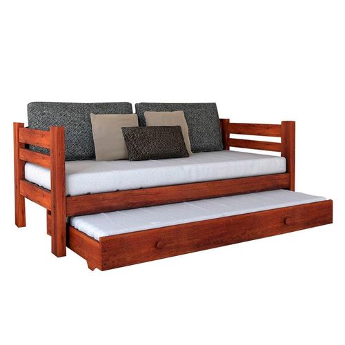DIVAN CAMA INMACOL CON CARRO (207-208 CAOBA) -89246