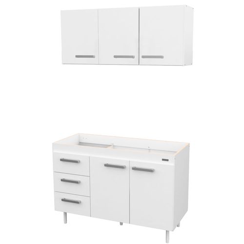 COMBO COCINA MOSCONI 1.20 EXPRESS BLANCO MELAMINA S/BACHA (10139) - 995274