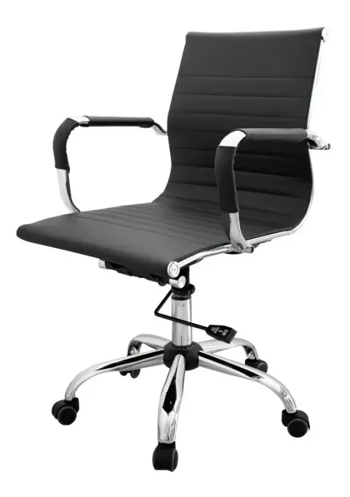 Sillon de Oficina LAURY Preston Respaldo Bajo Negro (15723) -999084