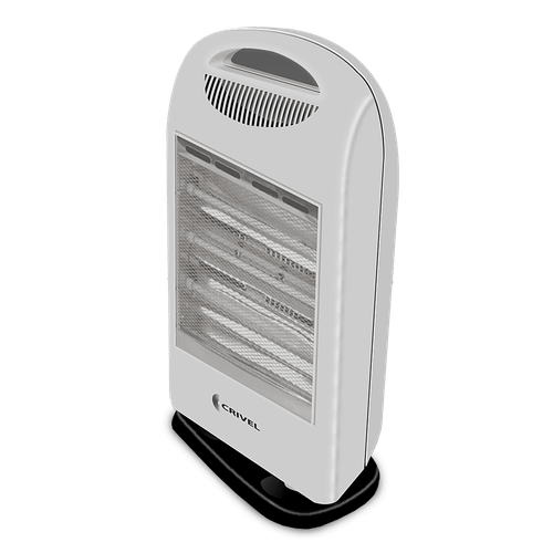 Estufa Halogena Oscilante con Turbo Forzador CRIVEL 2 Niveles de Potencia 1400W 3 Tubos (H3OST) -1001271