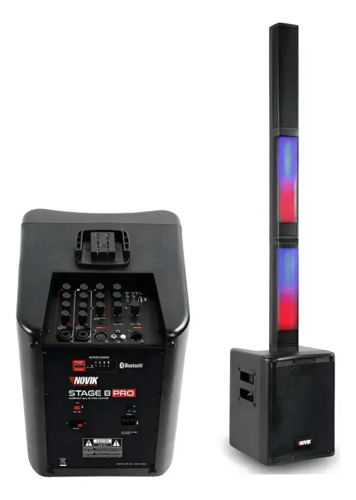 Sistema de Audio Compacto  NOVIK NEO Mixer 3 Canales Bluetooth USB Bateria (STAGE-8 PRO) -996893