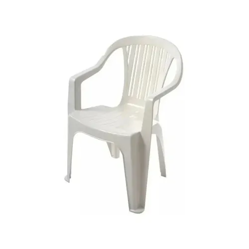 Sillón Global Blanco Apilable Apoyabrazos Plástico - GARDEN LIFE (F840000) 8934