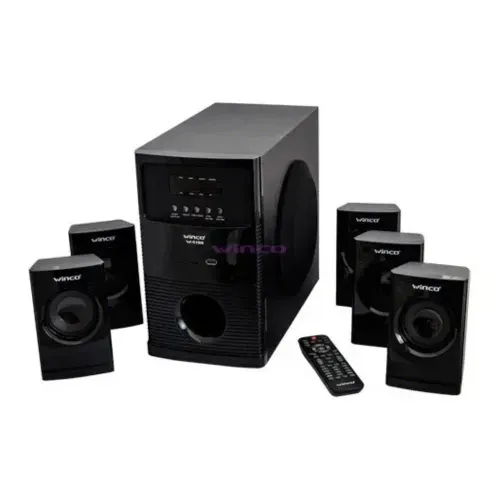 PARLANTES MULTIMEDIA 5.1 - ENTRADA USB Y TARJ. MEM. - RADIO FM - C.R - WINCO (W5186) 5349