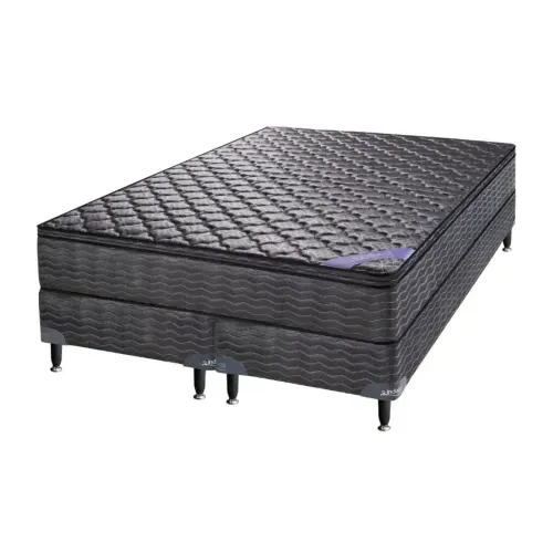 Conjunto Imperial INDUCOL Colchon+Sommier 140x190+2 Almohadas Fibra Vivencia Nativa (60004+76004+92790) -1001280